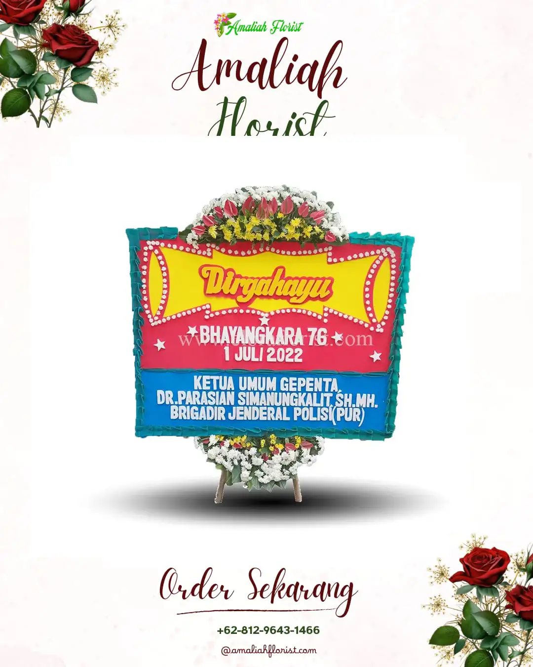 Papan Bunga HUT Ulang Tahun Kemurang Wetan